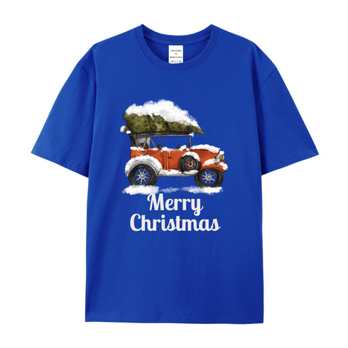 Unisex Christmas Theme Cotton T-Shirt